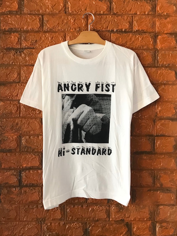 Vintage s Hi Standard Angry Fist  Album Tour Promo T   Etsy 日本