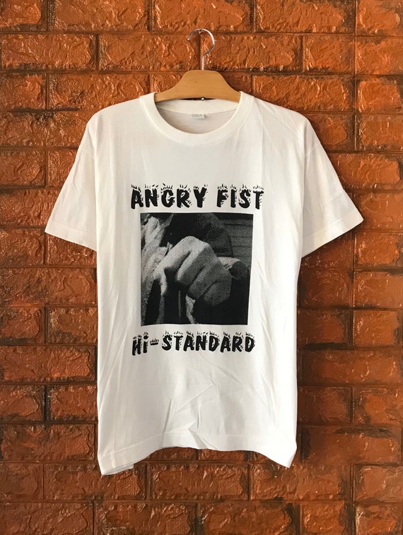 Vintage s Hi Standard Angry Fist  Album Tour Promo T   Etsy 日本