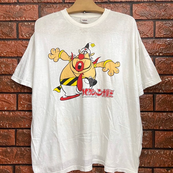 Vintage 90s The Genie Family "Bob In a Bottle" 1969 Japanese Comedy Anime T Shirt / Japanese Anime T Shirt / Vintage Manga T Shirt Size L