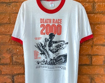 Vintage 90s Death Race 2000 1984 Sports Indie Movie Ringer T Vintage 90s Death Race 2000 1984 Sports Indie Movie Ringer T