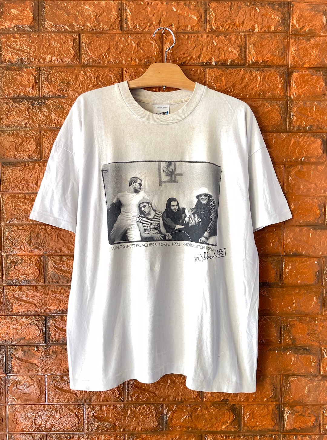 Vintage 90s Manic Street Preachers 1992 T Shirt Photo by Mitch Ikeda T ...