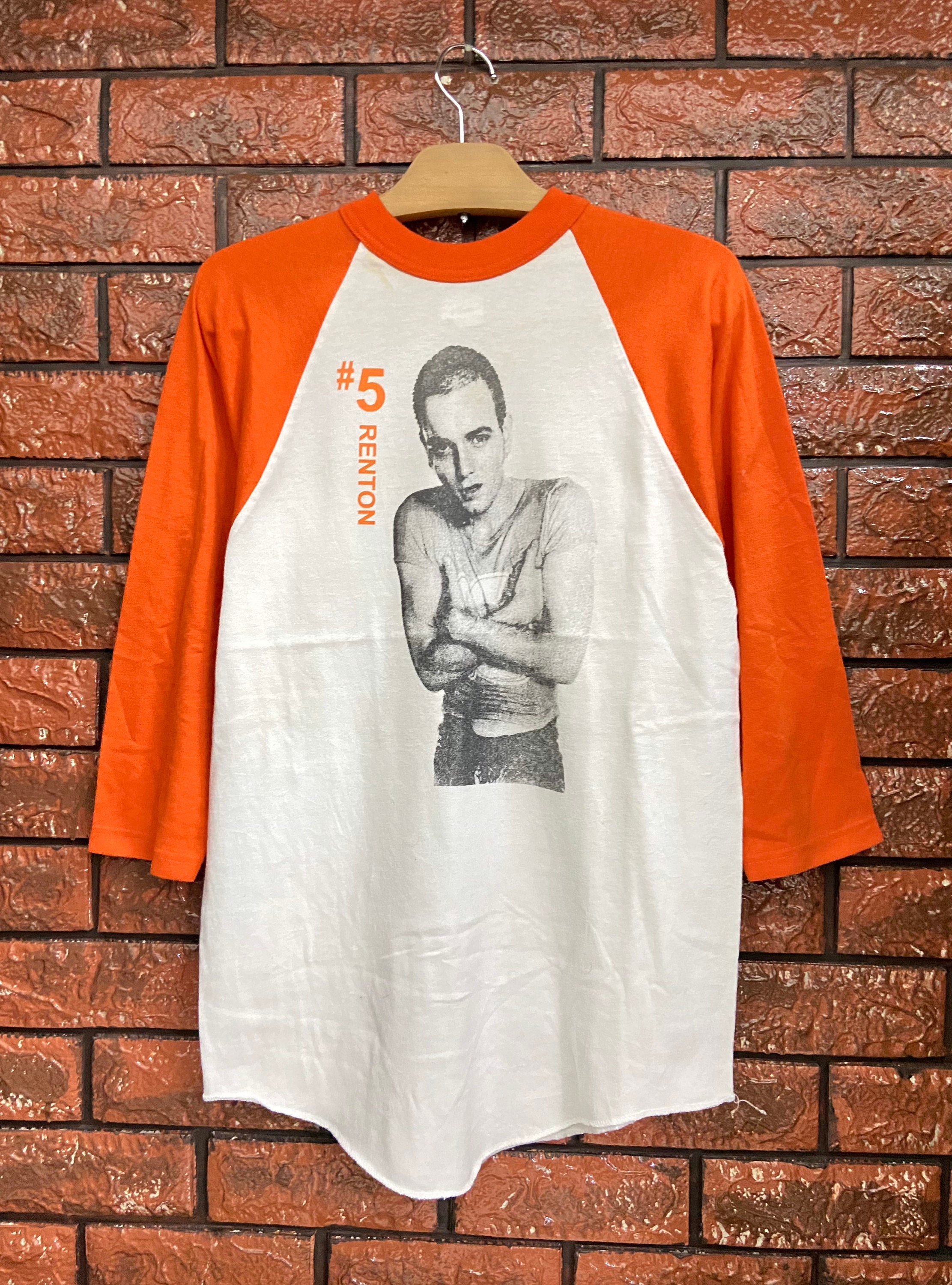 Vintage 00s Mark Renton Trainspotting 1996 English Crime Black Comedy Movie  By Danny Boyle Raglan T Shirt / Movie T Shirt Size M