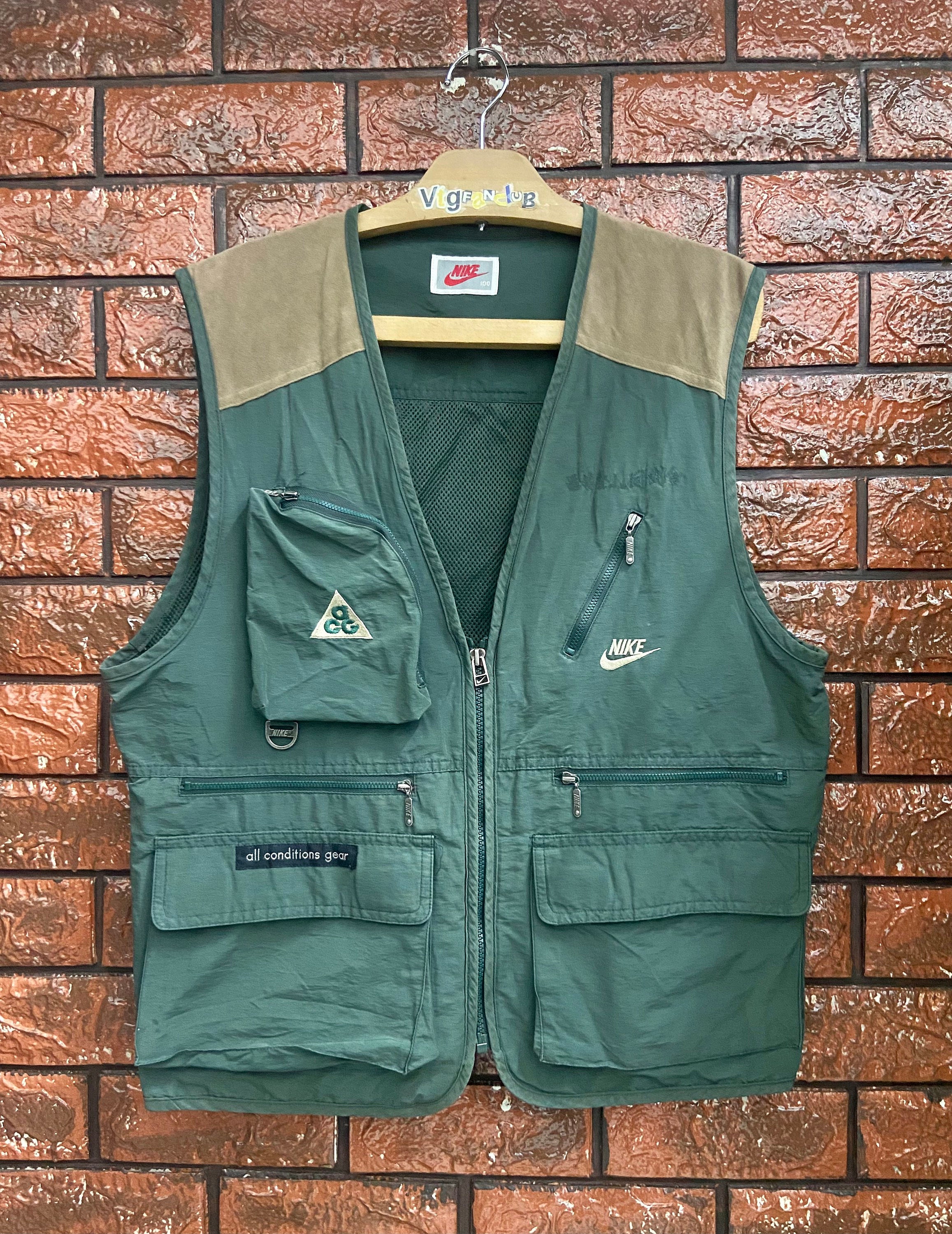 Editie Polijsten Stadium Vintage 90s Nike Acg Tactical Vest Outdoor Jacket / Outdoor - Etsy