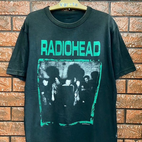 Vintage 00s Radiohead English Rock Band Promo T Shirt / Thom York / Alternative Rock Music / English Rock Band T Shirt Size L