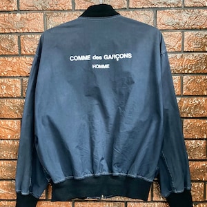 Vintage 90s Comme Des Garcons Designer 1990 Light Bomber Jacket / Rei Kawakubo / Issey Miyake / Japan Fashion / Designer High Fashion Size L