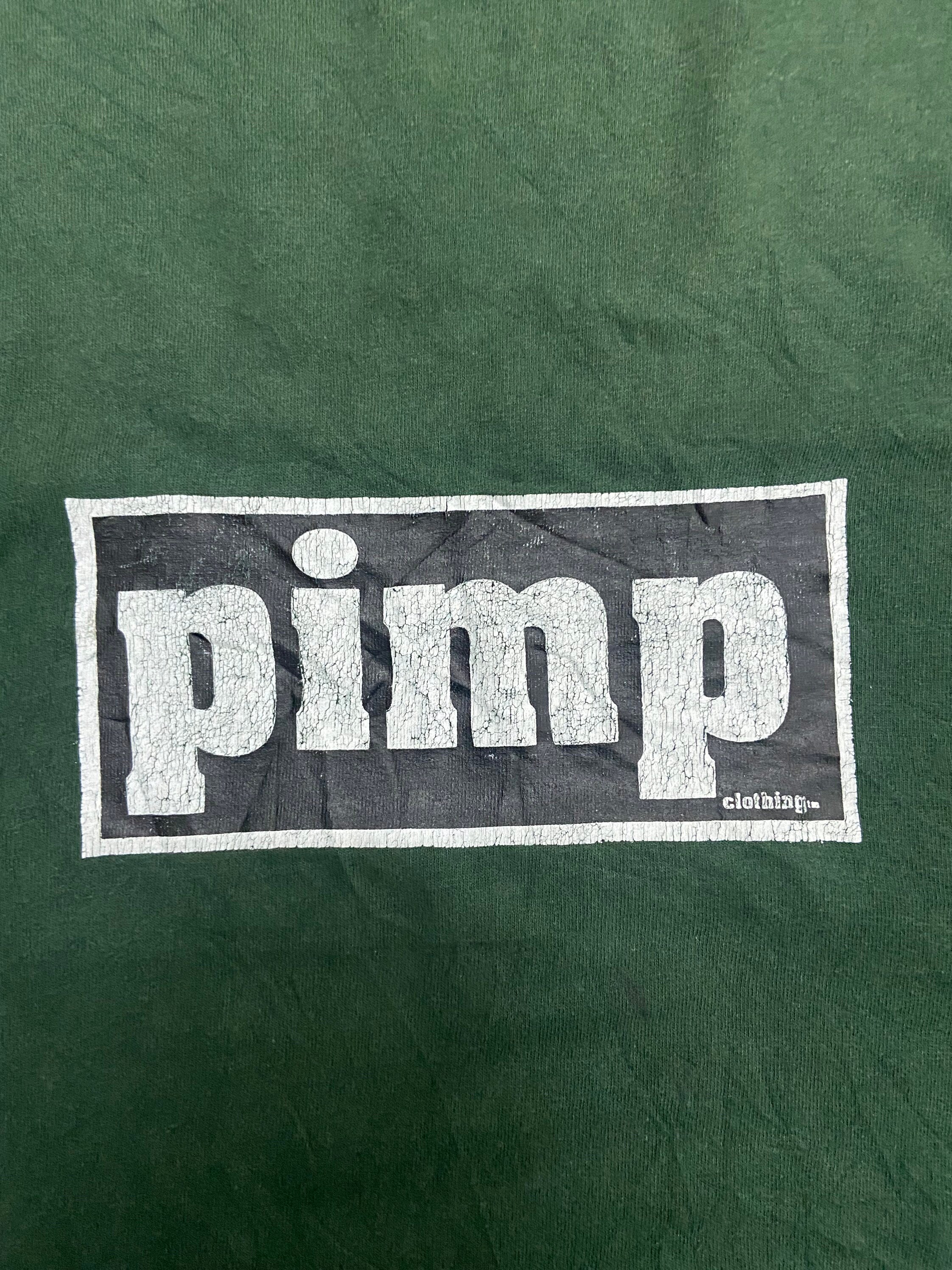 Vintage 90s Pimp Clothing Streetwear Hip Hop Box Logo T Vintage 90s Pimp Clothing Streetwear Hip Hop Box Logo T