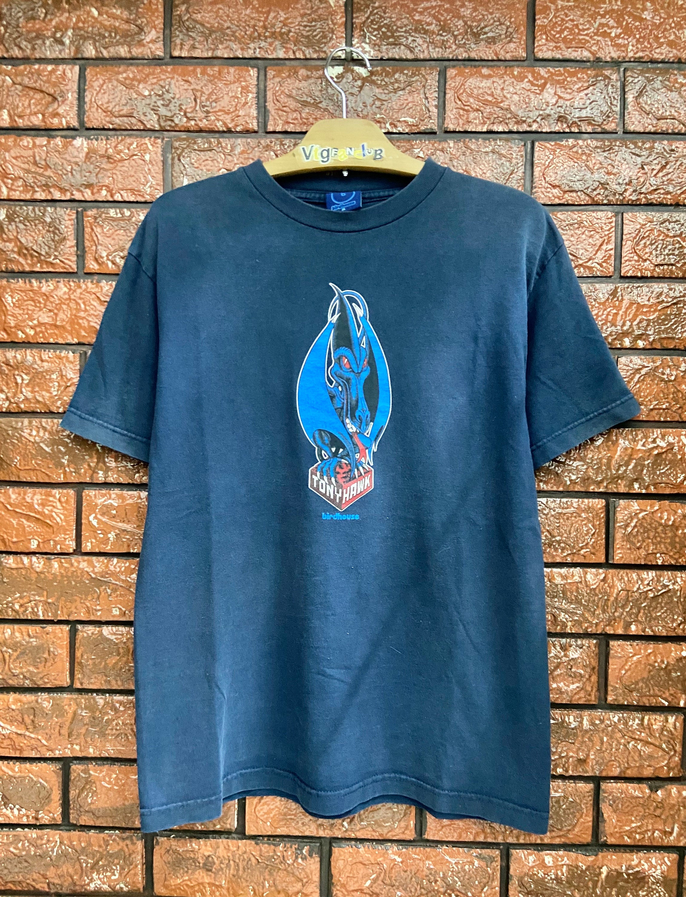 RARE Vintage 90s BIRDHOUSE Skateboards Tee tony hawk T Shirt
