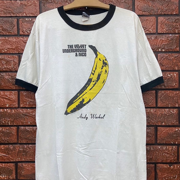 Vintage 90s The Velvet Underground & Nico Post Punk Legendary 1998 Promo T Shirt / Glam rock / Iggy Pop / Gothic Rock Band T Shirt Size L