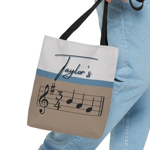 Music Tote Bag, Personalized Tote Bag, Back to School, Music Book Bag, Music Lesson Tote