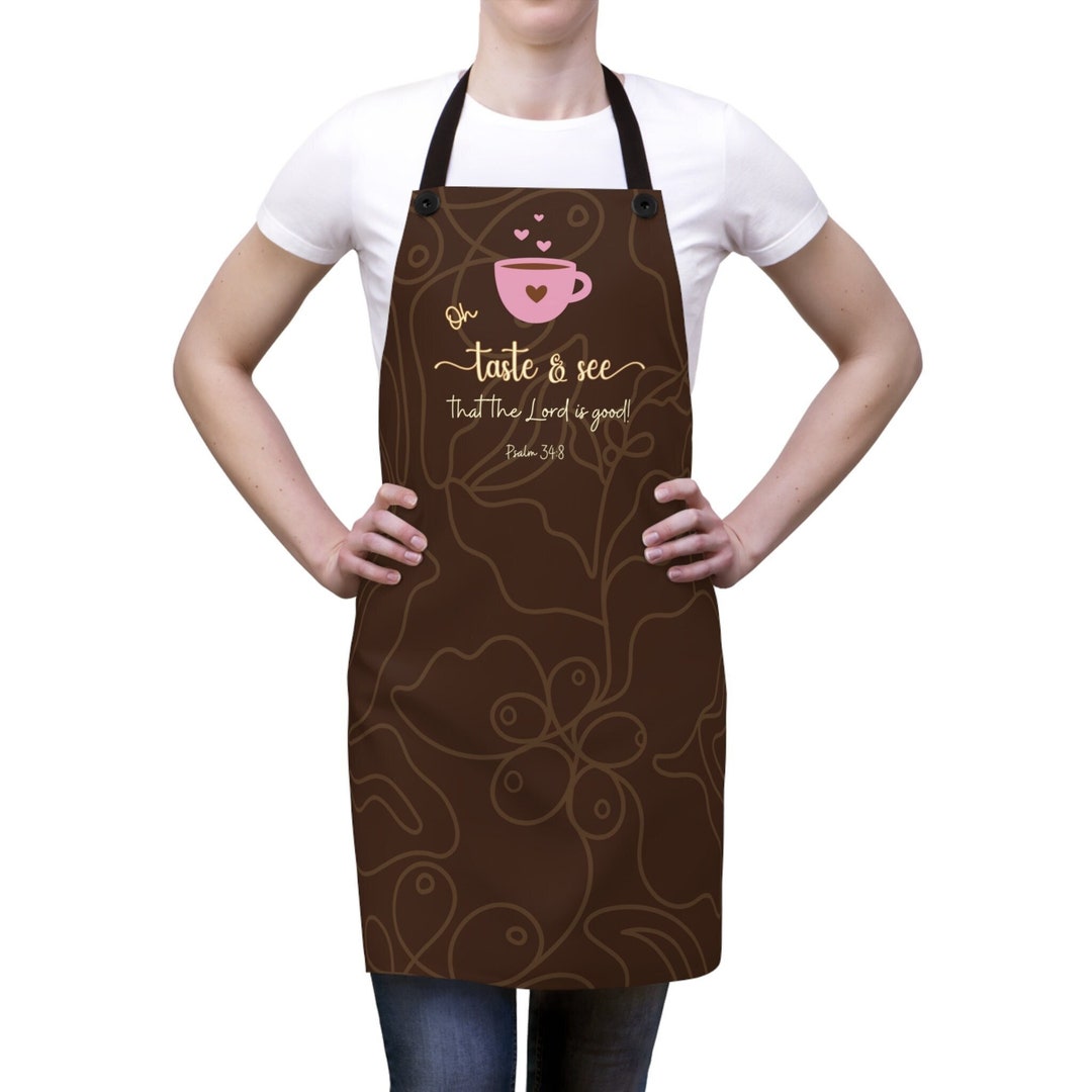 Scripture Apron Bible Verse Apron Christian Apron Coffee Etsy UK