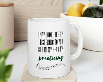 Musician's Funny Ceramic Mug, Coffee Gift, Musician Gift, Orchestra Gift, Music Teacher Gift, Music Mug, Musician Coffee Mug