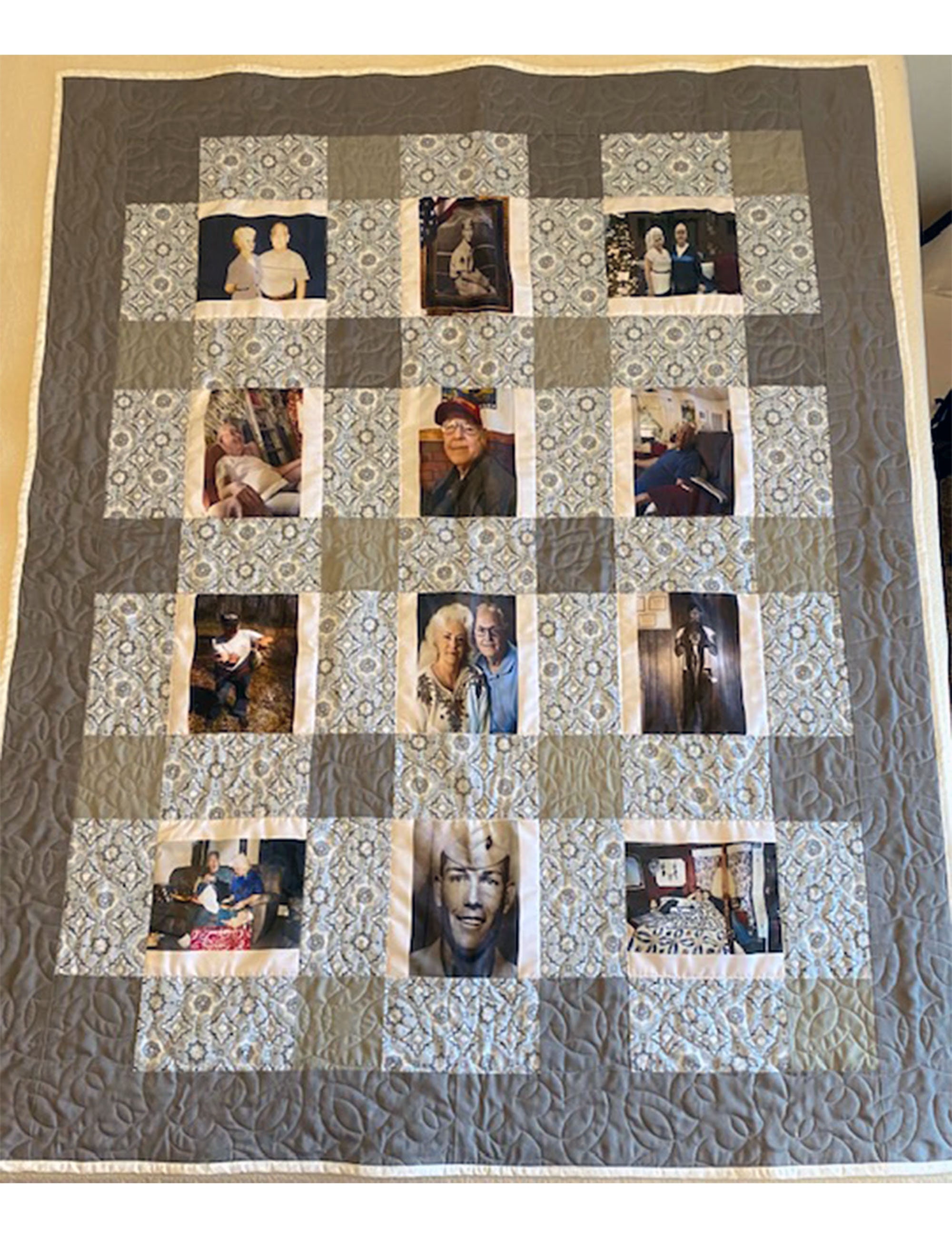 Custom Photo Memory Quilt / Picture Quilt Great Gift for Mom Etsy