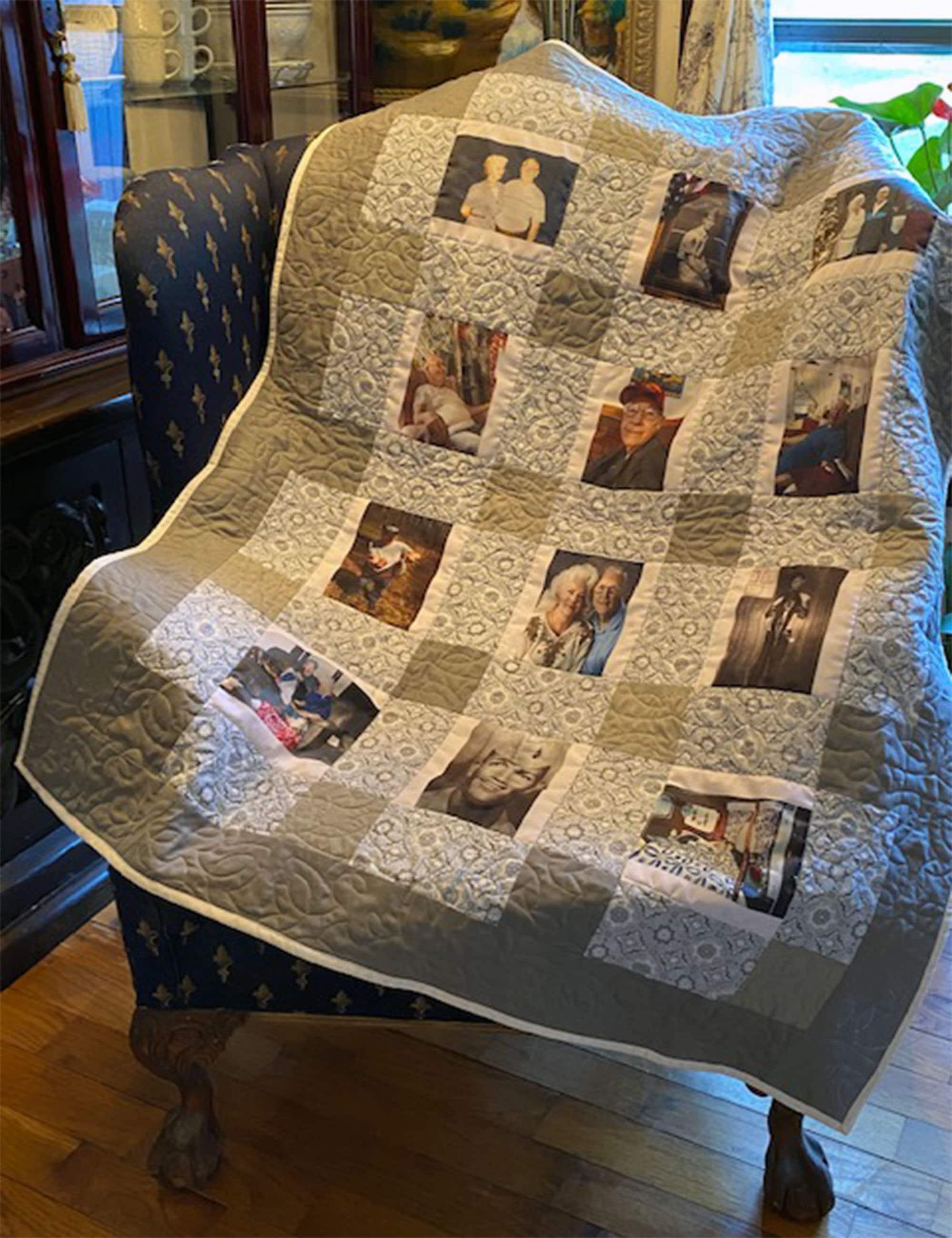 Custom Photo Memory Quilt / Picture Quilt Great Gift for Mom Etsy