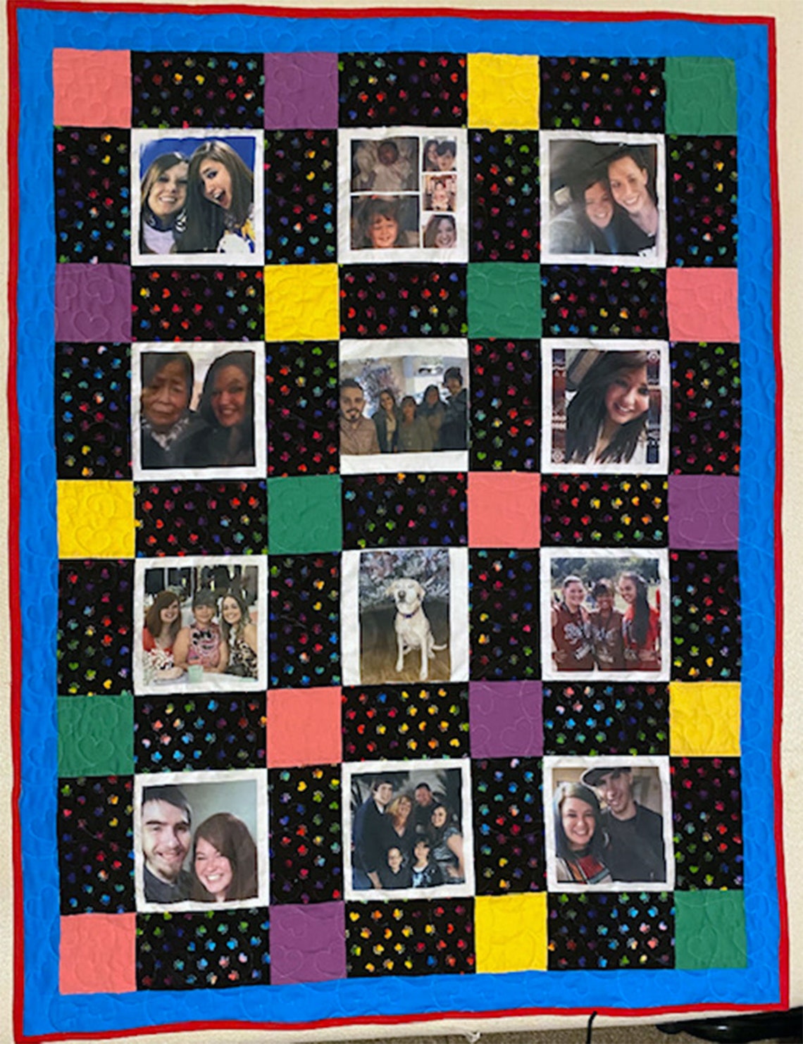 Custom Photo Memory Quilt / Picture Quilt Great Gift for Mom Etsy