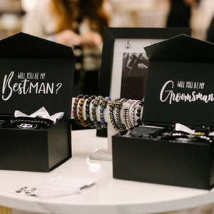 Groomsman Proposal Gift Box: Tie, Bracelet & Accessories