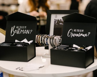 Trauzeuge Vorschlag Geschenkbox: Krawatte, Armband & Accessories