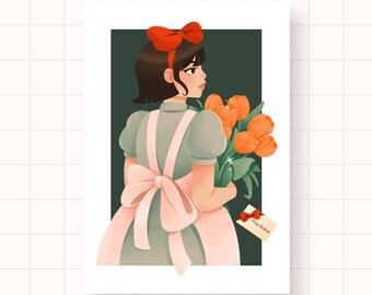 Miss Witch Bouquet Print