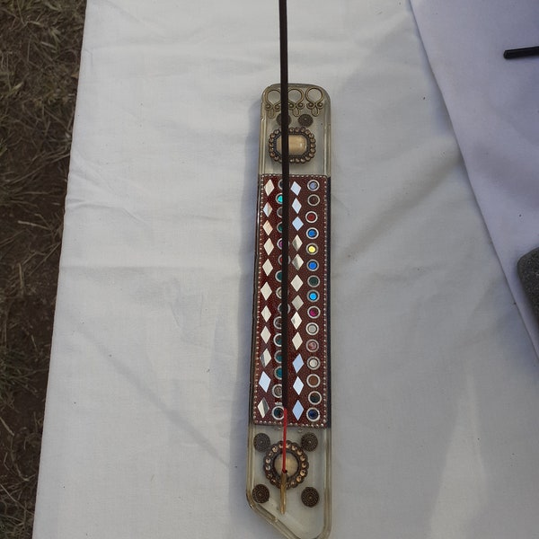 handmade incense stick holder "india" from epoxy