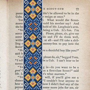 Cross Stitch PDF Pattern, Ukraine Folk Art, Bookmark Pattern Printable, Ukrainian Motives Bookmark, PDF Digital Pattern Ukraine