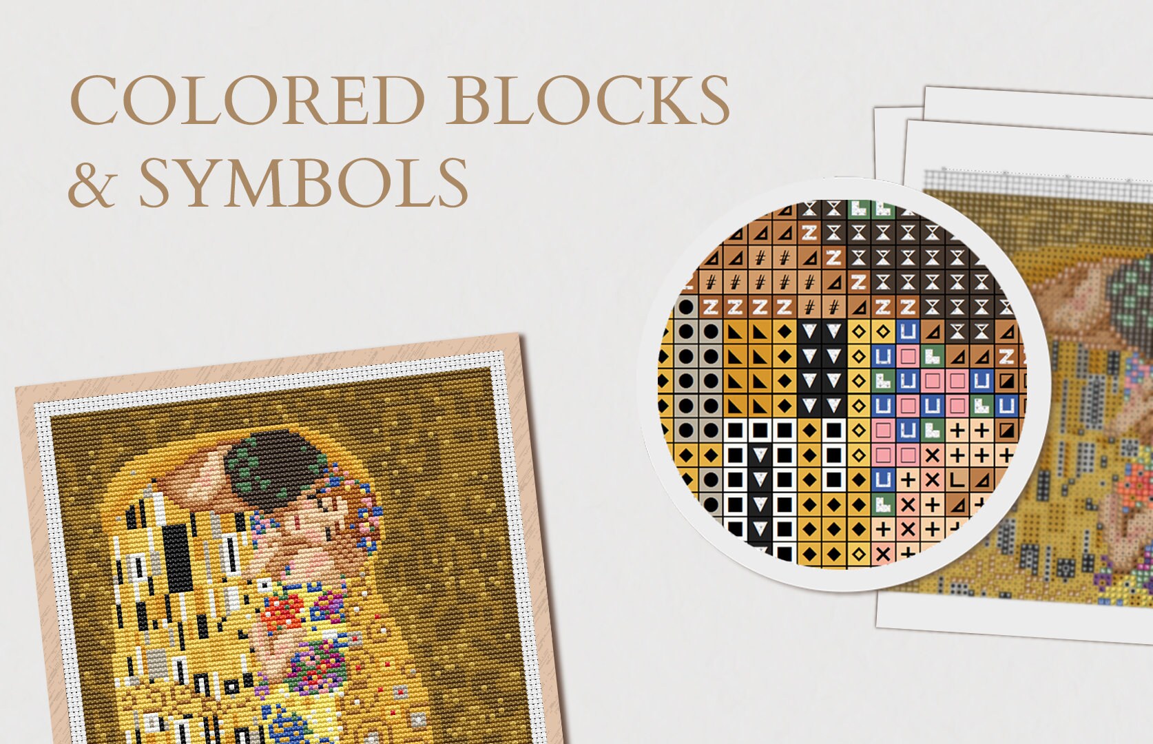 The Kiss Cross Stitch Pattern Gustav Klimt Cross Stitch Etsy