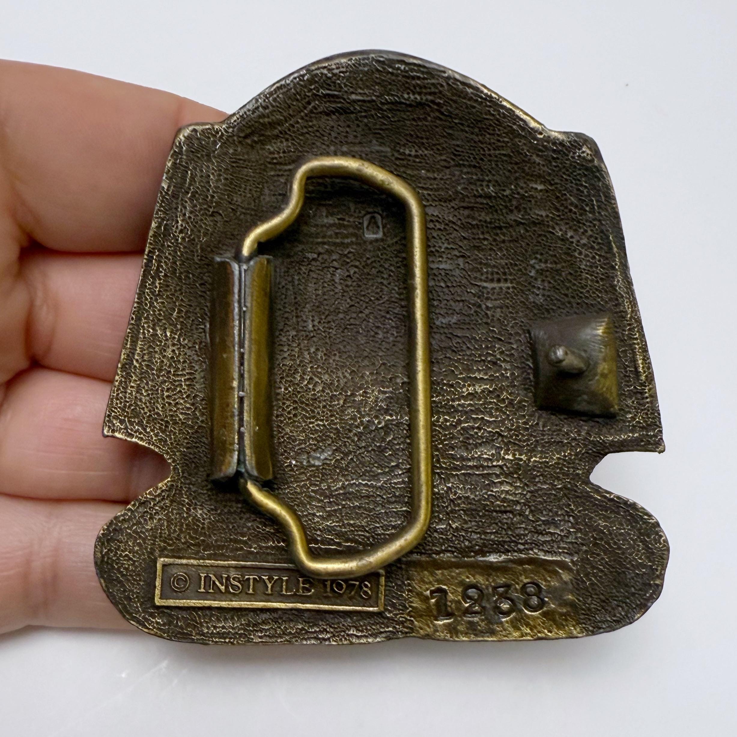 Vintage Instyle 1978 Mask of Tutankhamun King Tut Pharoah Belt Buckle Vintage Instyle 1978 Mask of Tutankhamun King Tut Pharoah  main image 2
