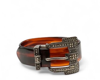 Judith Jack Sterling Silver & Gold-tone Marcasite Bangle  display picture 2