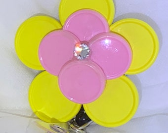 3D Nurse Badge Holder Made with Real Swarovski Crystals and Retractable Badge Reel (or Christmas Ornament W/ Hook)