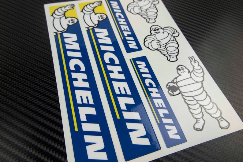 Michelin tires motorcycle stickers fairing tank fender decals Etsy