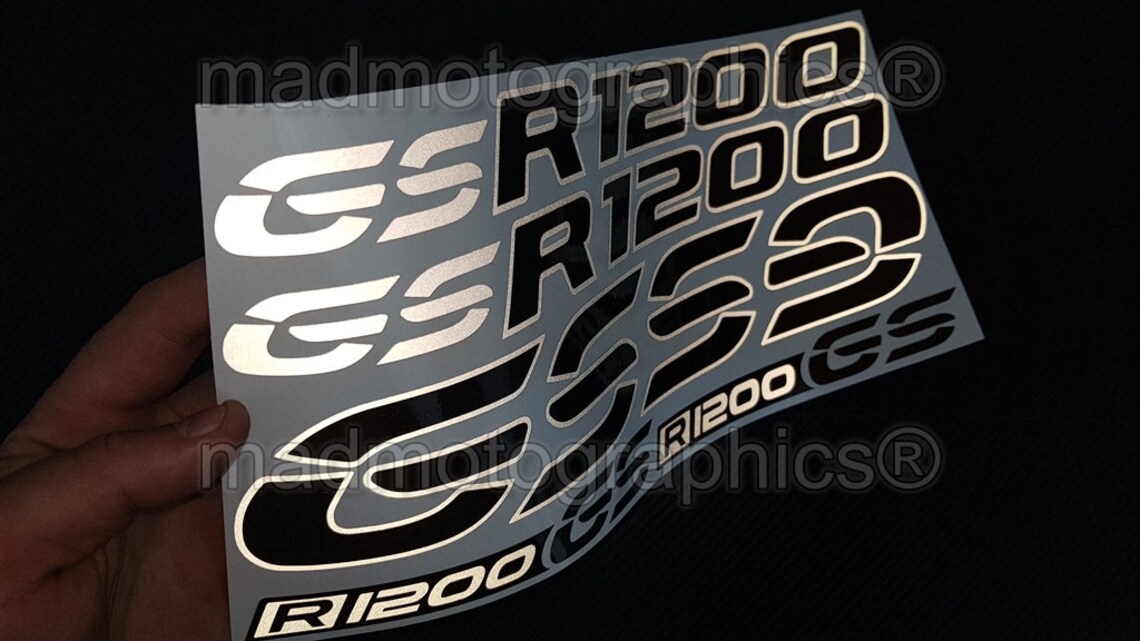 R1200GS BMW motorcycle motorrad reflective stickers set | Etsy