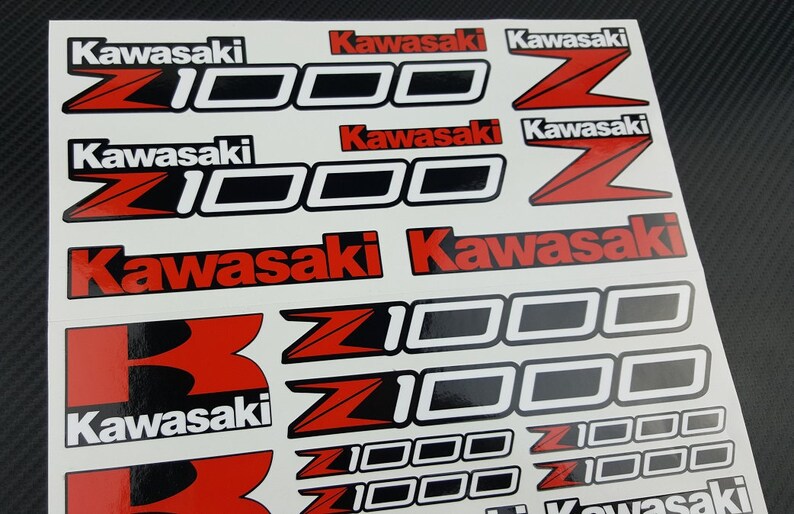 Z1000 motorcycle stickers fairing tank decals kawasaki Etsy
