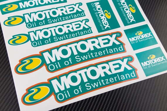 Motorex Oil Of Switzerland Sponsor Decals For Ktm Exc Sx Etsy