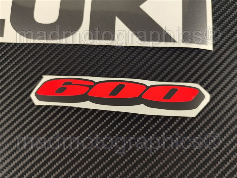Suzuki GSX-R 600 750 1000 Fairing Motorcycle Stickers decals set graphics package for gsxr Fluorescent Neon Red image
