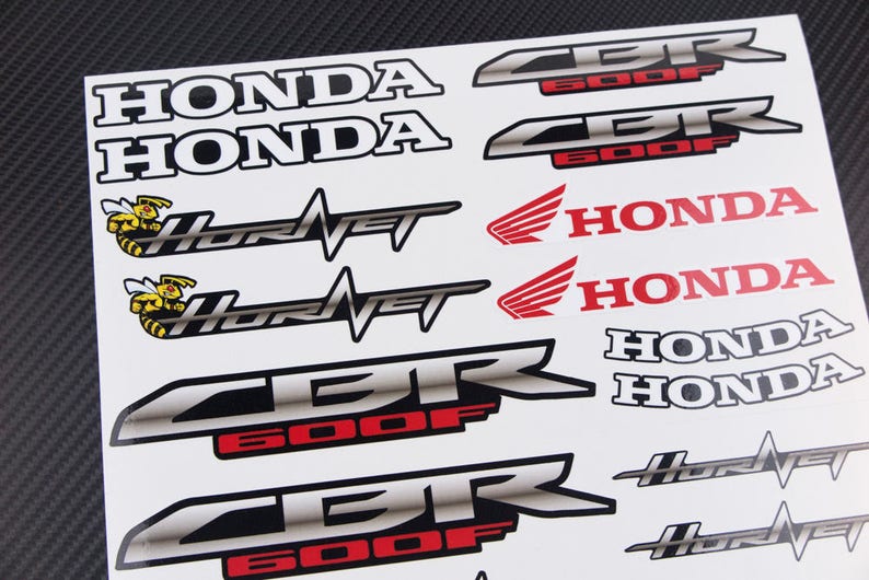 Honda CB600F motorcycle stickers fairing tank decals cb Etsy