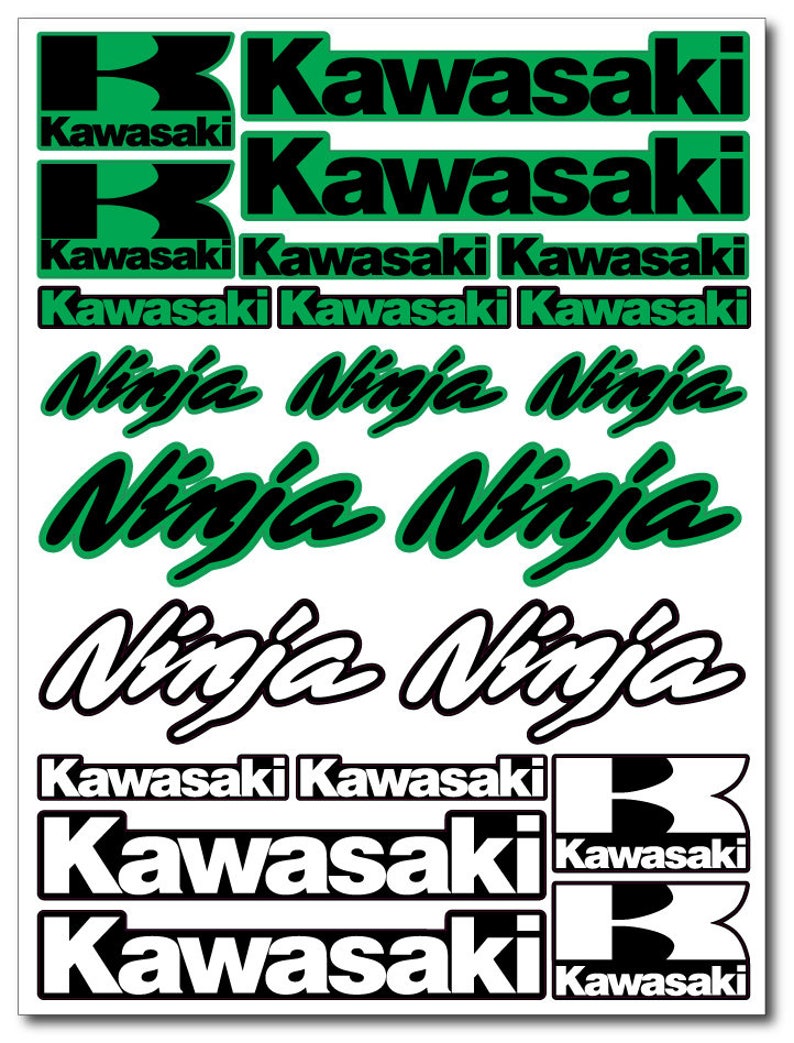 Kawasaki Ninja Motorrad Aufkleber Verkleidung ZXR zx6r zx9r Etsy