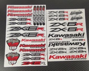 TP ZX-6R ZX6R Fairing Decals / Stickers (200mm X 25mm) /1051 - Foto 4
