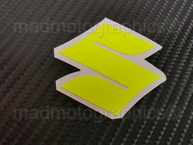 Suzuki GSX-R 600 750 1000 Fairing Bike Stickers decals set graphics set for gsxr Fluorescent Neon Yellow image