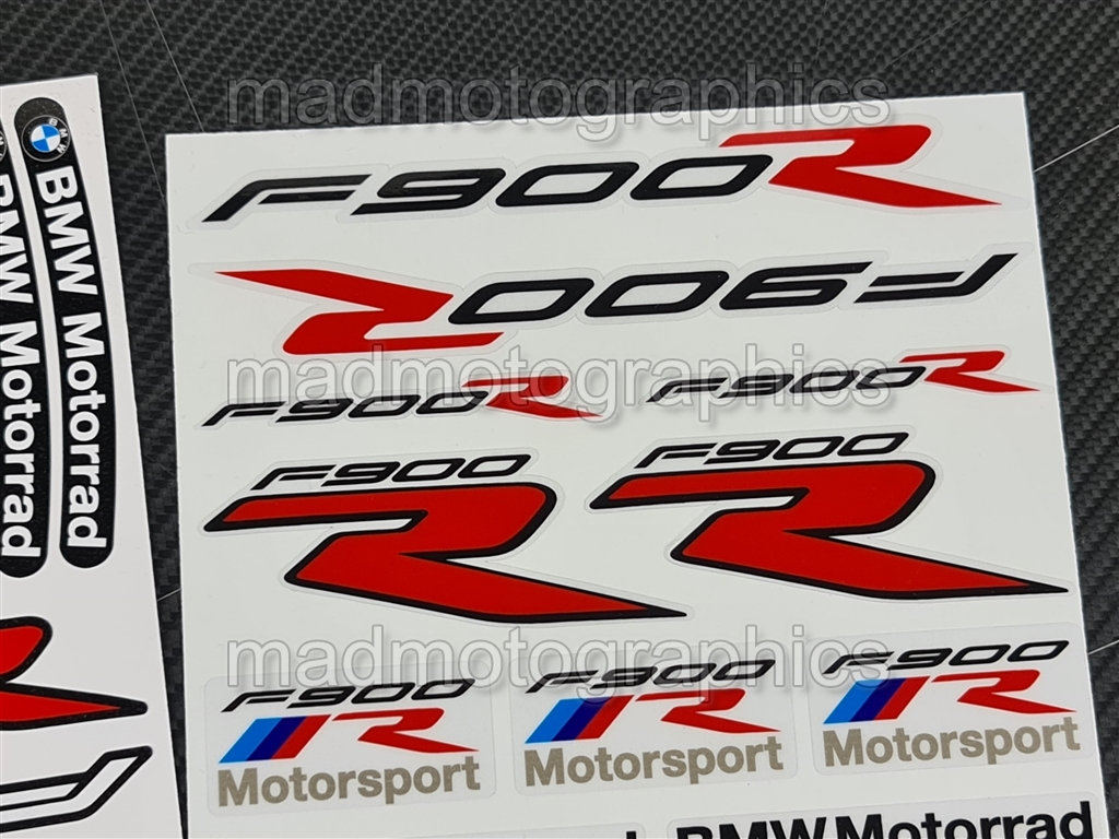 BMW F900R Motorrad Motorcycle 2 Parts Stickers Fairing Decals | Etsy UK