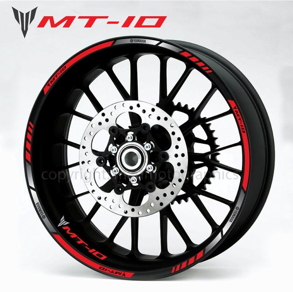 20 Couleurs-MT 10 mt-10 SP mtm1000d 8 x Yamaha MT10 Jante De Roue Stickers Autocollants