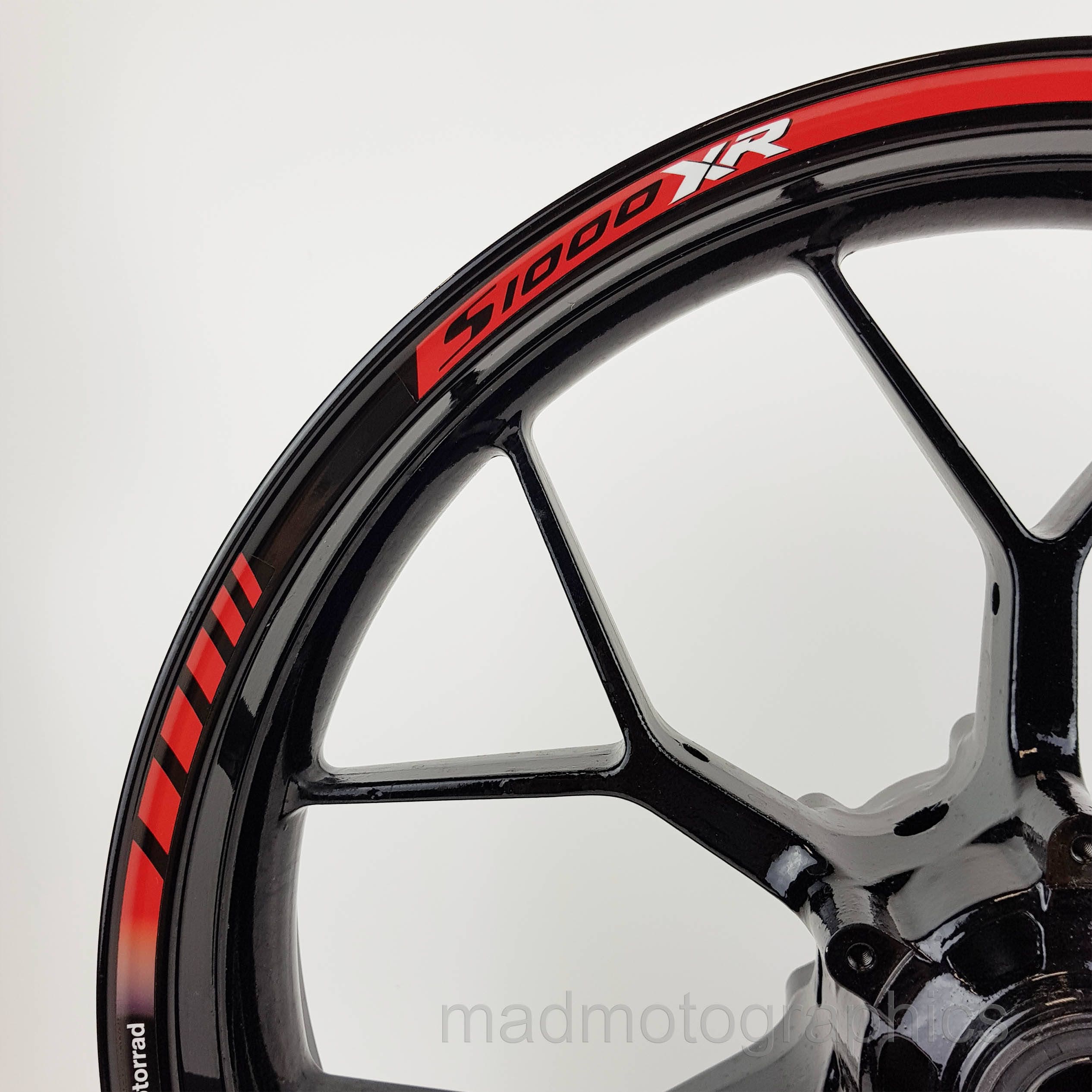 BMW s1000XR motorcycle wheel stickers set decals rim stripes Etsy