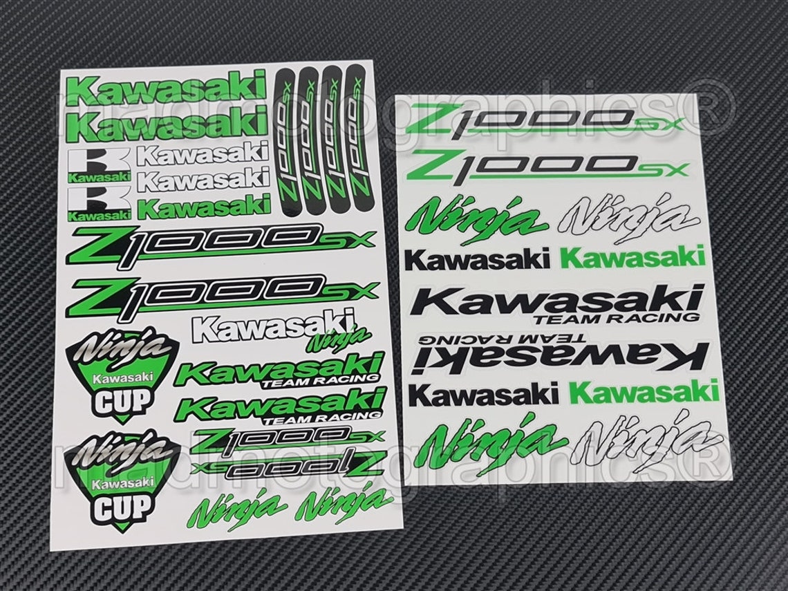 Z1000SX Ninja motorfiets fiets 2 delen stickers kuip tank Etsy