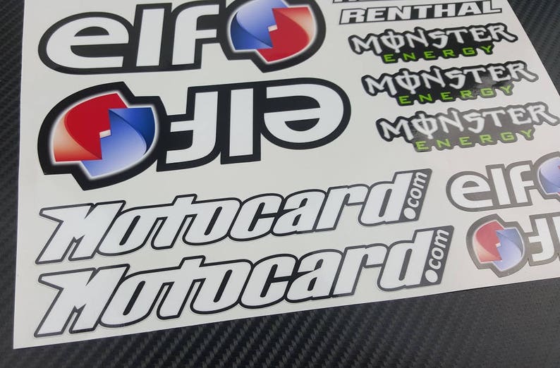 Kawasaki WSBK Motocard Elf Sponsor Motorrad Aufkleber Etsy