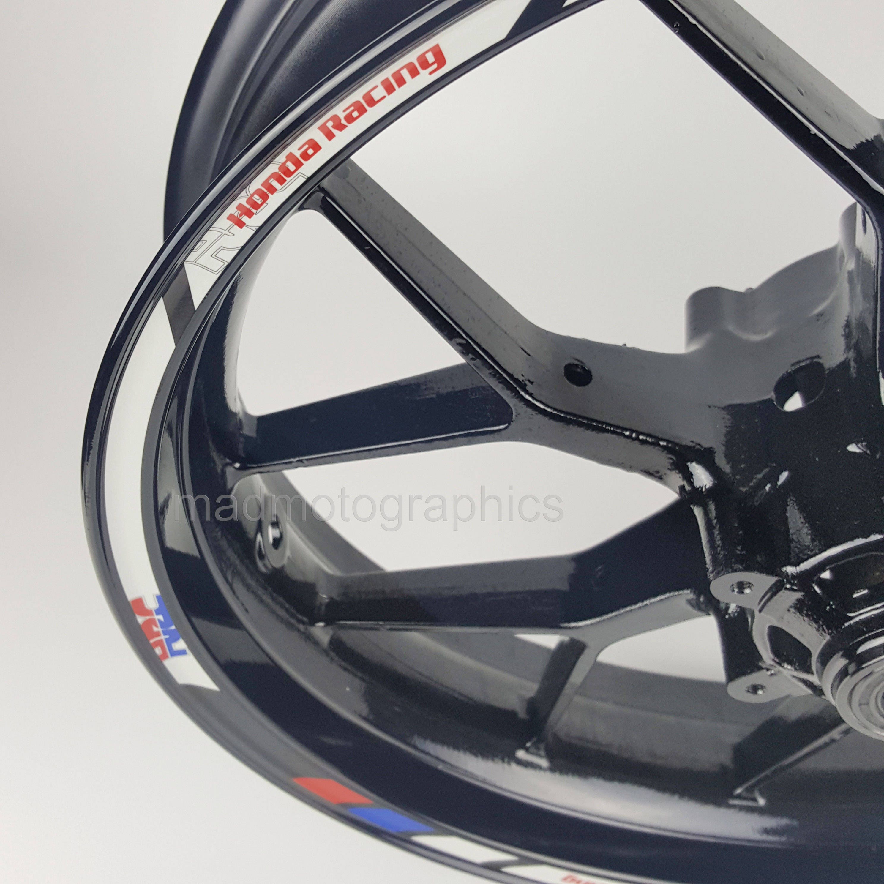 Honda HRC motorcycle wheel stickers set decals rim stripes cbr Etsy