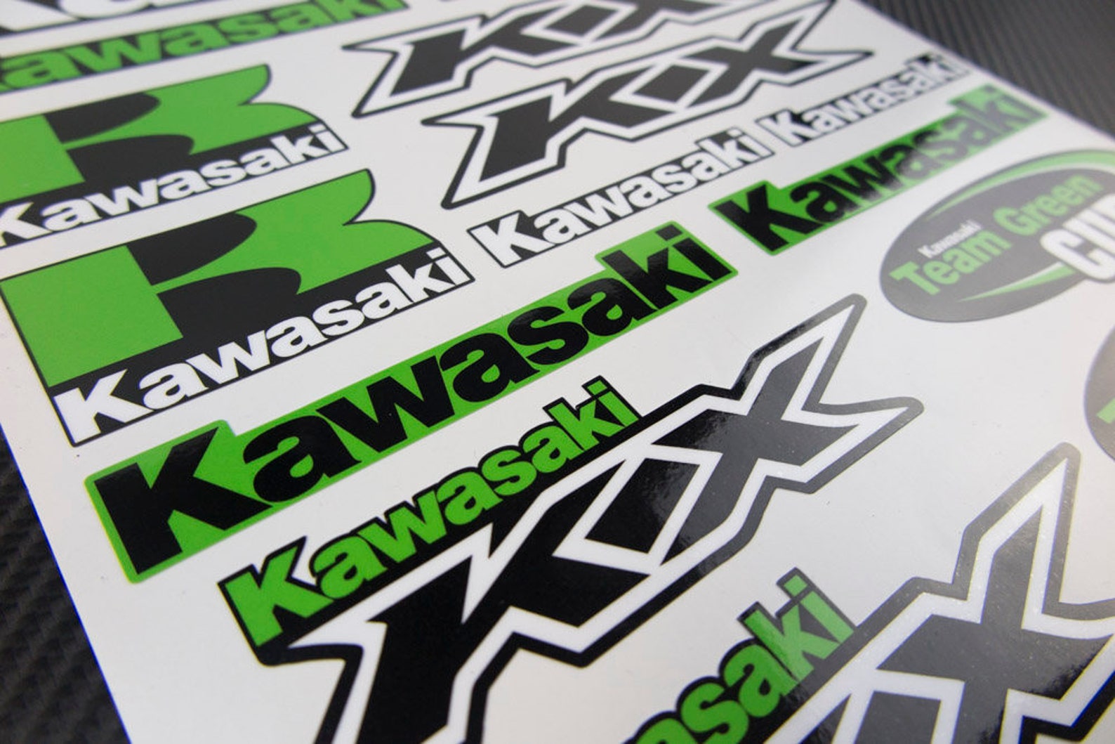 Kawasaki KX motorfiets stickers kuip tank stickers kx80 kx125 Etsy