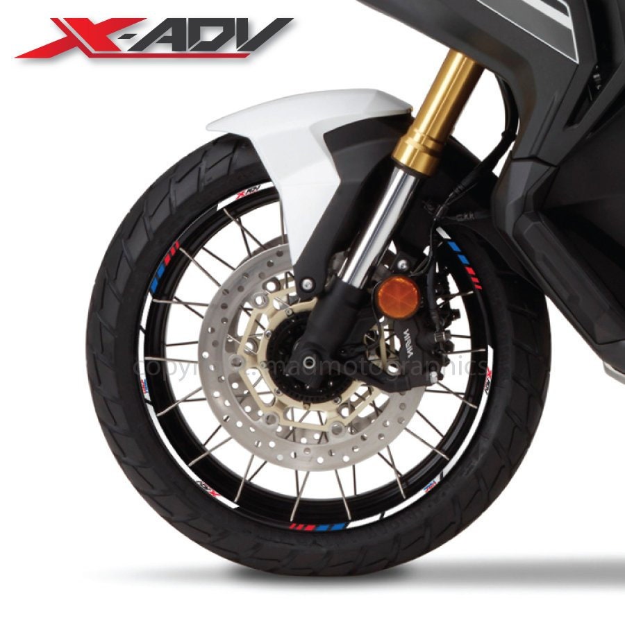Honda X Adv 750 Hrc Motorcycle Scooter Wheel Stickers Set Etsy Ireland