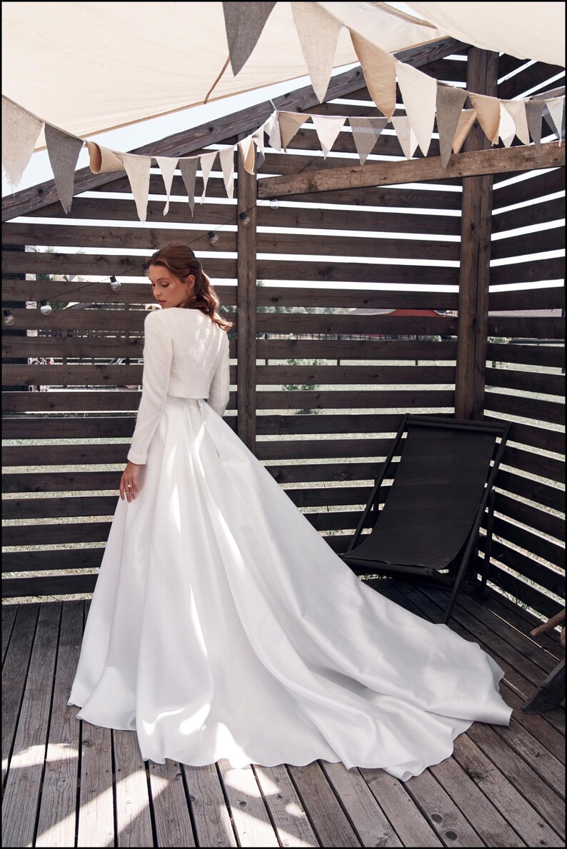 Bridal Wool Coat, Wedding Jacket for Bride, Warm Mohair Coat, Wool Cardigan for Wedding, Knitted