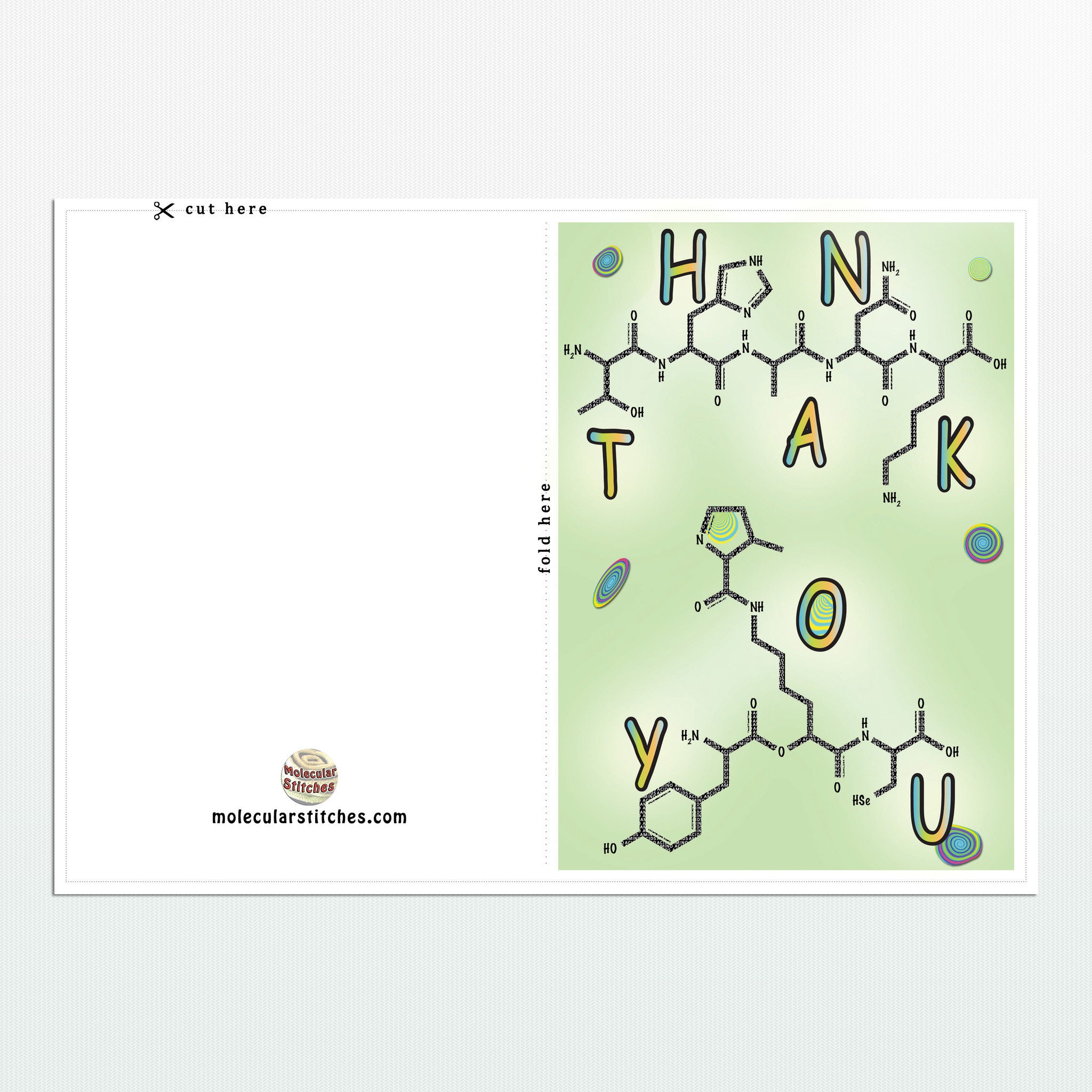 Chemistry thank you card science thank you card printable | Etsy
