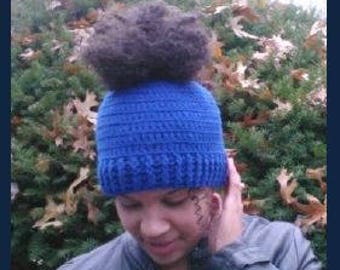 Ponytail Hat (Crochet Pattern)