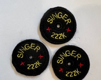 Spool Pin Caps for Vintage Singer Featherweight 222K, New Listing, Vintage Sewing Machine, Set of Three