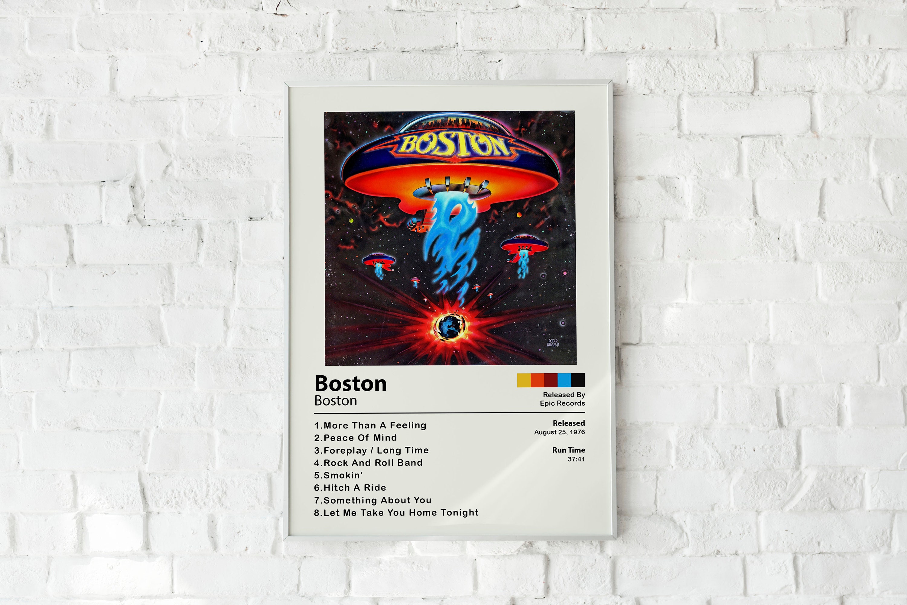 Boston Posters Boston Album Cover Poster Printhome Etsy