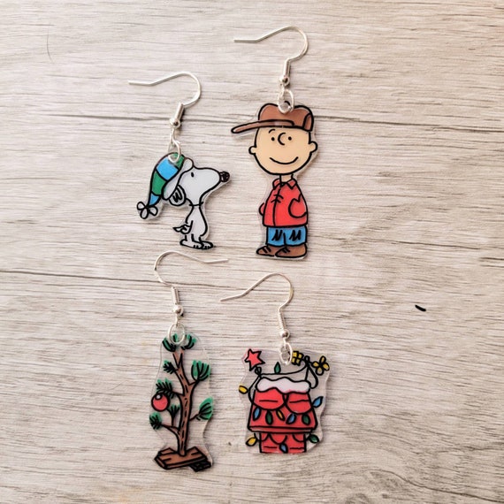 Charlie Brown Christmas Earring Set. Etsy